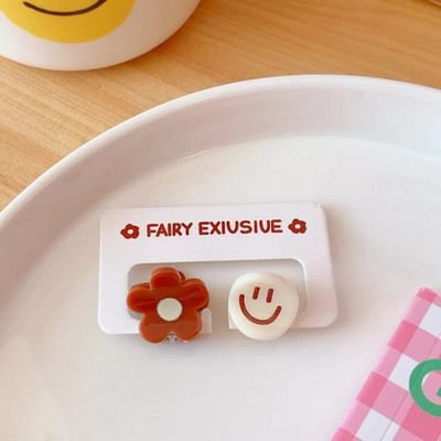 2 kom. Mini slatke dječje kandže za kosu Ljeto Kawaii crtani šiške Ukosnica za djevojčice Cvjetne kandže za kosu Dodaci za kosu za djevojčice