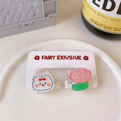 2 kom. Mini slatke dječje kandže za kosu Ljeto Kawaii crtani šiške Ukosnica za djevojčice Cvjetne kandže za kosu Dodaci za kosu za djevojčice