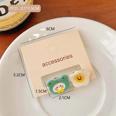 2 kom. Mini slatke dječje kandže za kosu Ljeto Kawaii crtani šiške Ukosnica za djevojčice Cvjetne kandže za kosu Dodaci za kosu za djevojčice
