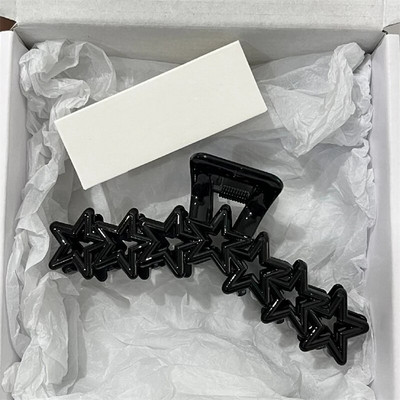 2023 Nou Y2k Dopamină Fată Modă Culoare Roz Hollow Geometric Star Inimă Agrafe de păr Femei Gheare de păr Cross Band Bandă Rechin Clip