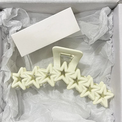 2023 Nou Y2k Dopamină Fată Modă Culoare Roz Hollow Geometric Star Inimă Agrafe de păr Femei Gheare de păr Cross Band Bandă Rechin Clip