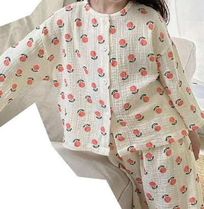 Set de pijamale din bumbac, fetiță, băiat, cămașă + pantaloni, 2 buc. Sugar, copil mic, îmbrăcăminte de dormit pentru copii, design de desene animate, costum pentru acasă, haine pentru bebeluși 1-12 ani