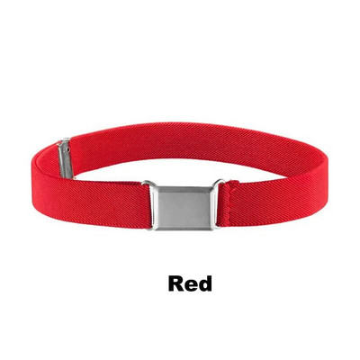 GLRSBUTY Dječji elastični remen Podesivi remen za malu djecu sa srebrnom četvrtastom kopčom Remeni za dječake i djevojčice za traperice