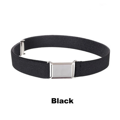 GLRSBUTY Dječji elastični remen Podesivi remen za malu djecu sa srebrnom četvrtastom kopčom Remeni za dječake i djevojčice za traperice