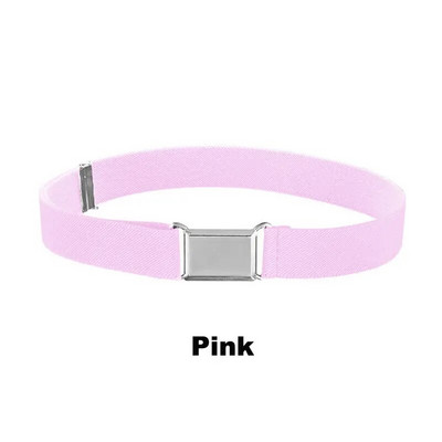 GLRSBUTY Dječji elastični remen Podesivi remen za malu djecu sa srebrnom četvrtastom kopčom Remeni za dječake i djevojčice za traperice