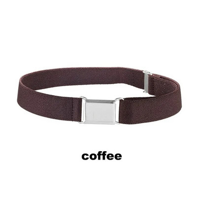 GLRSBUTY Dječji elastični remen Podesivi remen za malu djecu sa srebrnom četvrtastom kopčom Remeni za dječake i djevojčice za traperice