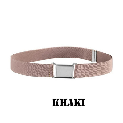 GLRSBUTY Dječji elastični remen Podesivi remen za malu djecu sa srebrnom četvrtastom kopčom Remeni za dječake i djevojčice za traperice