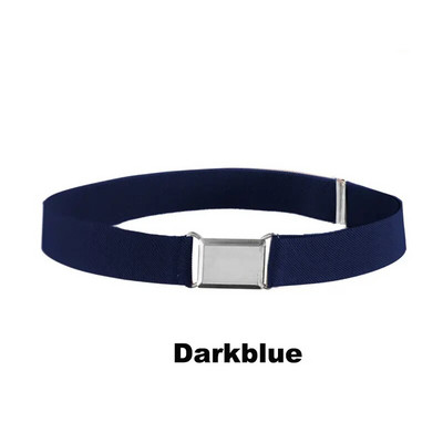 GLRSBUTY Dječji elastični remen Podesivi remen za malu djecu sa srebrnom četvrtastom kopčom Remeni za dječake i djevojčice za traperice