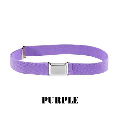 GLRSBUTY Dječji elastični remen Podesivi remen za malu djecu sa srebrnom četvrtastom kopčom Remeni za dječake i djevojčice za traperice