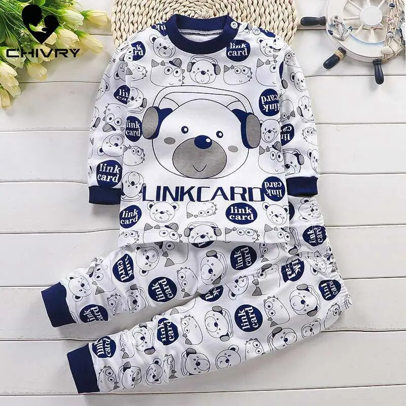 2022 m. naujagimiams, berniukams, mergaitėms, pižamų rinkiniams, animacinių filmų ilgomis rankovėmis, mielais marškinėliais su kelnaitėmis, mažylio kūdikiui, rudeniniam miegui