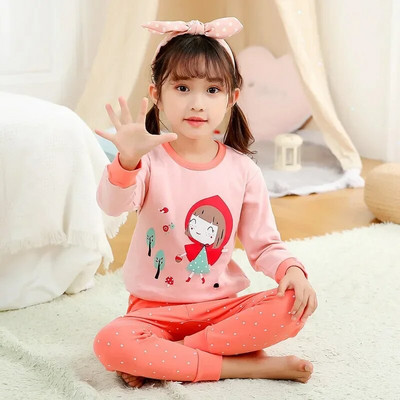 Toamnă Bumbac Băieți Lenjerie de dormit Copii Pijamale Copii Bebeluși Fete Pijamale Unicorn Desen animat Haine Costume Lenjerie de noapte Pijama Infantil