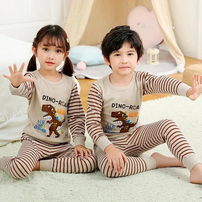 Toamnă Bumbac Băieți Lenjerie de dormit Copii Pijamale Copii Bebeluși Fete Pijamale Unicorn Desen animat Haine Costume Lenjerie de noapte Pijama Infantil