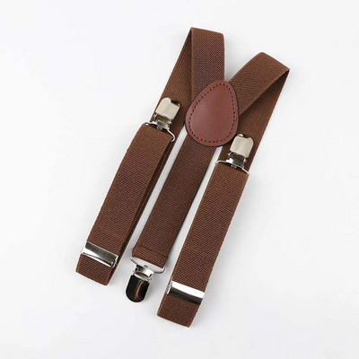 Cureaua pentru copii de culoare solidă pentru bebeluși, băieți, fete, bretele cu clips, bretele elastice pentru copii, reglabile