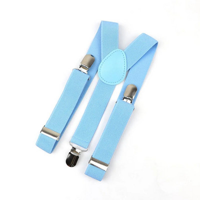 Cureaua pentru copii de culoare solidă pentru bebeluși, băieți, fete, bretele cu clips, bretele elastice pentru copii, reglabile