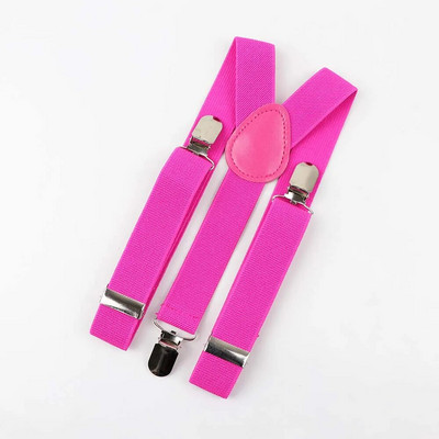 Cureaua pentru copii de culoare solidă pentru bebeluși, băieți, fete, bretele cu clips, bretele elastice pentru copii, reglabile