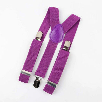 Cureaua pentru copii de culoare solidă pentru bebeluși, băieți, fete, bretele cu clips, bretele elastice pentru copii, reglabile