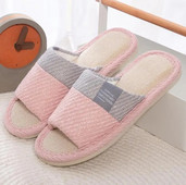 Lenjerie nouă de casă Papuci de casă pentru podea pantofi plati, șlapi de primăvară, toamnă, unisex, din bumbac, pantofi confortabili