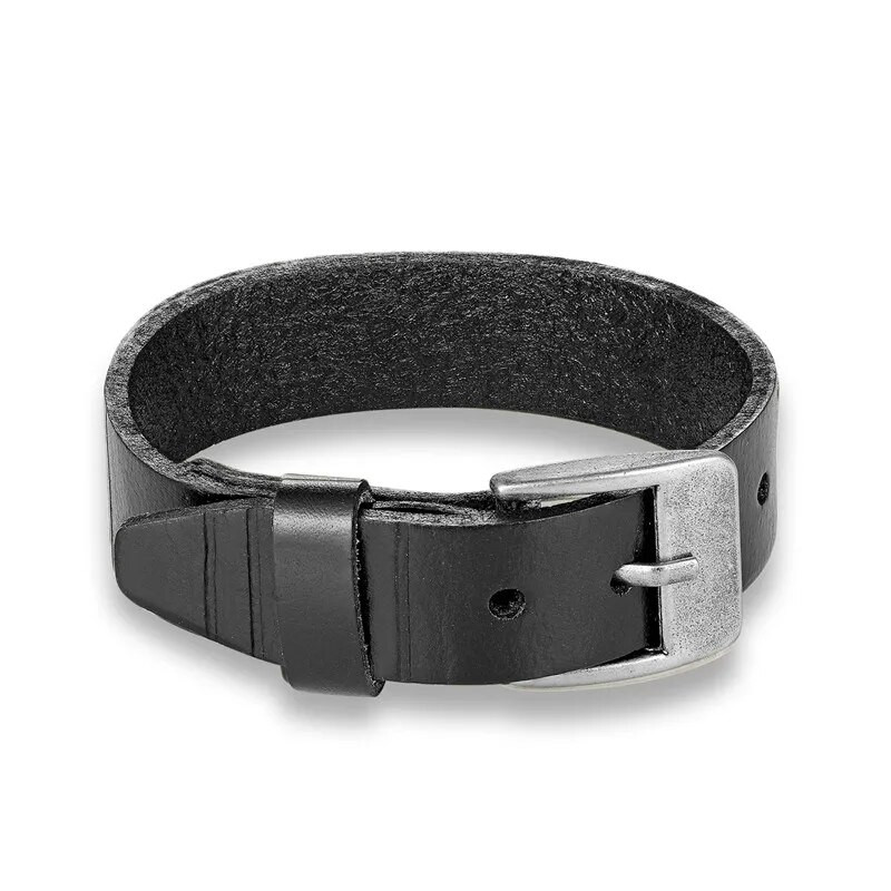 BoBo Cover New Vintag de înaltă calitate Aolly din piele naturală brățară farmec bărbați punk cu cataramă reglabilă brățări brățări bărbați femei