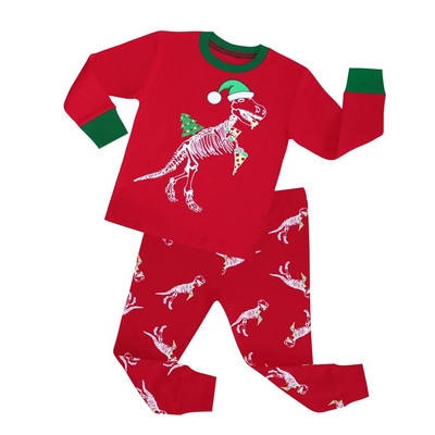 Seturi de pijamale cu căpșuni pentru fete, 100% bumbac, pijamale cu mâneci întregi pentru copii, pijamale pentru animale, pijamale pentru copii, pijamale cu desene animate pentru băieți