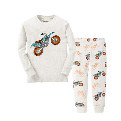 Seturi de pijamale cu căpșuni pentru fete, 100% bumbac, pijamale cu mâneci întregi pentru copii, pijamale pentru animale, pijamale pentru copii, pijamale cu desene animate pentru băieți