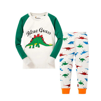 Seturi de pijamale cu căpșuni pentru fete, 100% bumbac, pijamale cu mâneci întregi pentru copii, pijamale pentru animale, pijamale pentru copii, pijamale cu desene animate pentru băieți