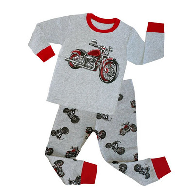 Seturi de pijamale cu căpșuni pentru fete, 100% bumbac, pijamale cu mâneci întregi pentru copii, pijamale pentru animale, pijamale pentru copii, pijamale cu desene animate pentru băieți