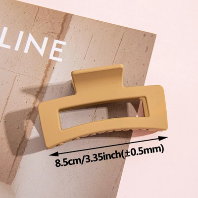 4 culori, 8,5 cm, gheare de păr mari, agrafe de păr, agrafe de crab, accesorii pentru păr, pentru femei, doamne, fete, haarklammen