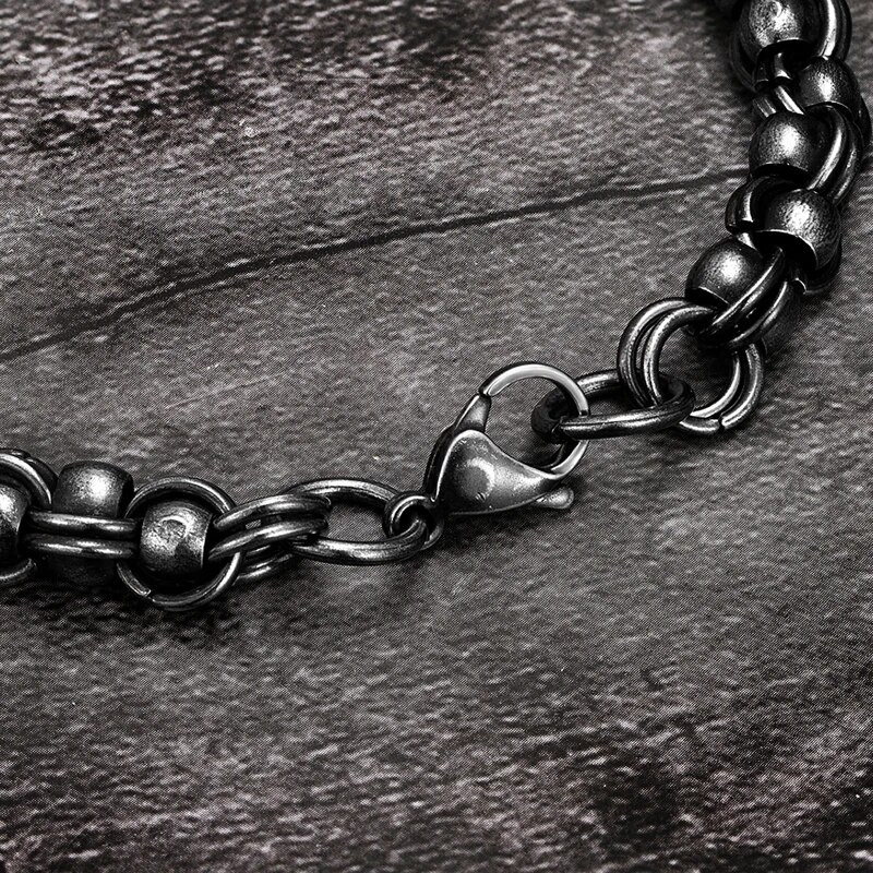 MKENDN Brățară cu lanț de zale pentru motociclist, creativă, vintage, lucrată manual, punk rock, din oțel inoxidabil, accesorii pentru bijuterii pentru motociclete, cadouri
