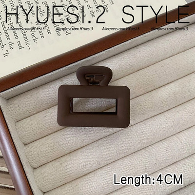 Απλά μίνι γεωμετρικά νύχια μαλλιών ματ μονόχρωμα αντιολισθητικά κλιπ διπλής στρώσης σαγόνι καρχαρία για γυναίκες κορίτσια λεπτά/μέσα λεπτά μαλλιά