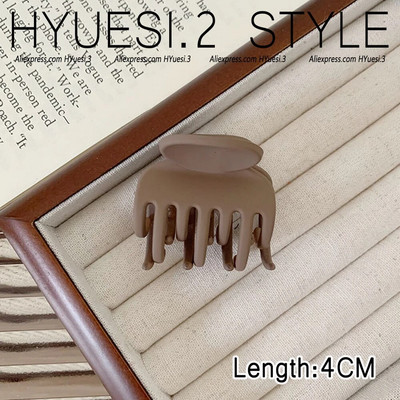 Απλά μίνι γεωμετρικά νύχια μαλλιών ματ μονόχρωμα αντιολισθητικά κλιπ διπλής στρώσης σαγόνι καρχαρία για γυναίκες κορίτσια λεπτά/μέσα λεπτά μαλλιά