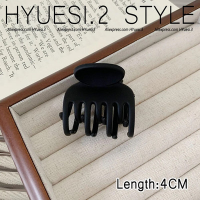 Απλά μίνι γεωμετρικά νύχια μαλλιών ματ μονόχρωμα αντιολισθητικά κλιπ διπλής στρώσης σαγόνι καρχαρία για γυναίκες κορίτσια λεπτά/μέσα λεπτά μαλλιά