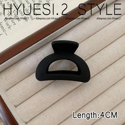 Απλά μίνι γεωμετρικά νύχια μαλλιών ματ μονόχρωμα αντιολισθητικά κλιπ διπλής στρώσης σαγόνι καρχαρία για γυναίκες κορίτσια λεπτά/μέσα λεπτά μαλλιά