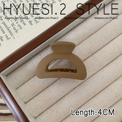 Απλά μίνι γεωμετρικά νύχια μαλλιών ματ μονόχρωμα αντιολισθητικά κλιπ διπλής στρώσης σαγόνι καρχαρία για γυναίκες κορίτσια λεπτά/μέσα λεπτά μαλλιά