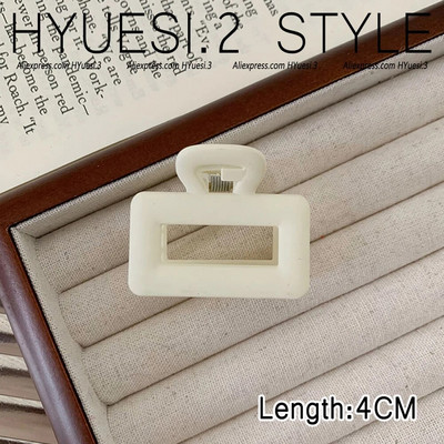 Απλά μίνι γεωμετρικά νύχια μαλλιών ματ μονόχρωμα αντιολισθητικά κλιπ διπλής στρώσης σαγόνι καρχαρία για γυναίκες κορίτσια λεπτά/μέσα λεπτά μαλλιά