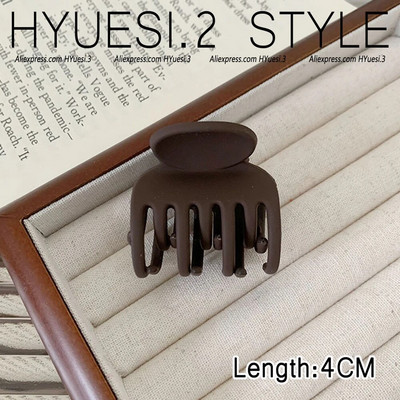 Απλά μίνι γεωμετρικά νύχια μαλλιών ματ μονόχρωμα αντιολισθητικά κλιπ διπλής στρώσης σαγόνι καρχαρία για γυναίκες κορίτσια λεπτά/μέσα λεπτά μαλλιά