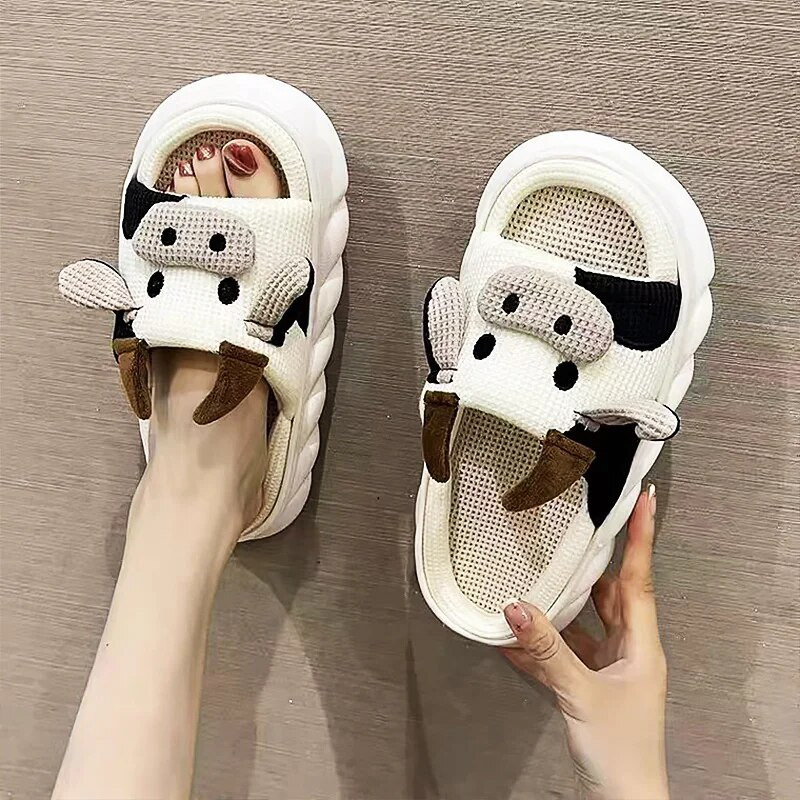 Mielos Meškiuko Moteriškos Namų Šlepetės Platformos Batai Juokingi Gyvūnai Batai Storas Padas Mergaitės Miegamajame Šlepetės Poros Šlepetės Visą sezoną