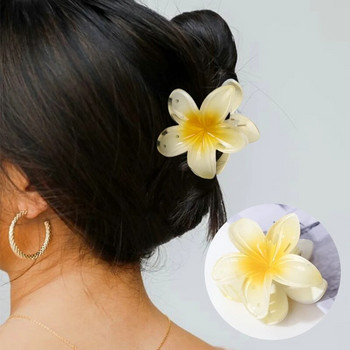 Модни дамски плажни ваканции Bohemia Egg Flower Щипки за коса Цвете Голяма щипка за коса Фиби Trend Щипки за коса Корейски аксесоари за коса