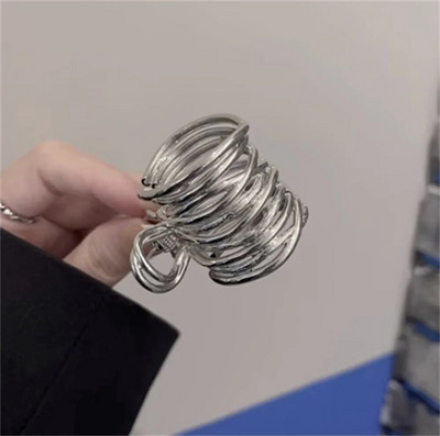 Gheare de păr metalice neregulate de modă Femei Fete Vară Suport puternic antiderapant Agrafă de păr cu cataramă în coadă de cal înaltă pentru păr lung și gros