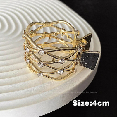 Gheare de păr metalice neregulate de modă Femei Fete Vară Suport puternic antiderapant Agrafă de păr cu cataramă în coadă de cal înaltă pentru păr lung și gros