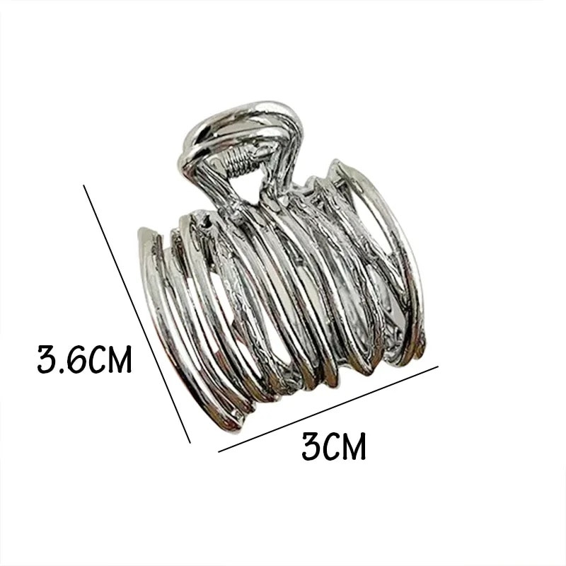 Gheare de păr metalice neregulate de modă Femei Fete Vară Suport puternic antiderapant Agrafă de păr cu cataramă în coadă de cal înaltă pentru păr lung și gros