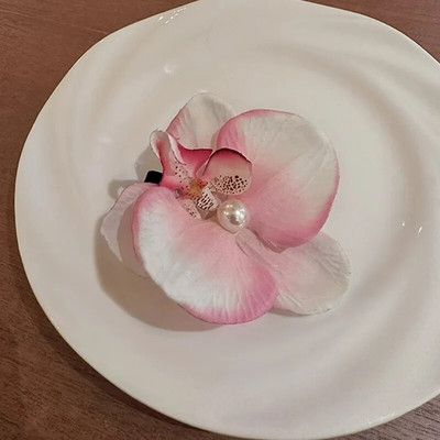 Prantsuse vana lilla liblikas lilled pärlitega juuksetukk, klambrid naistele tüdrukutele kaunistus juukseküüs juuksenõelad pross juuste aksessuaarid