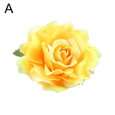 Bohemian Rose Kunstlilled Juuksenõel Barrette Pruudi pulmapidu Pross Naiste Juukseklamber Juukseklamber Peakate Juuste Aksessuaarid