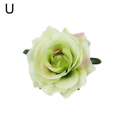 Bohemian Rose Kunstlilled Juuksenõel Barrette Pruudi pulmapidu Pross Naiste Juukseklamber Juukseklamber Peakate Juuste Aksessuaarid