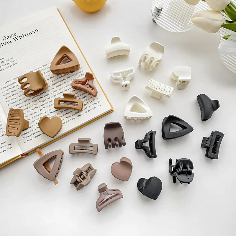 2024 New Fashion Small Love Geometry Μονόχρωμο κλιπ φουρκέτα Barrettes για γυναίκες Αξεσουάρ για κορίτσια Καλύμματα κεφαλής Hair Claw Χονδρική