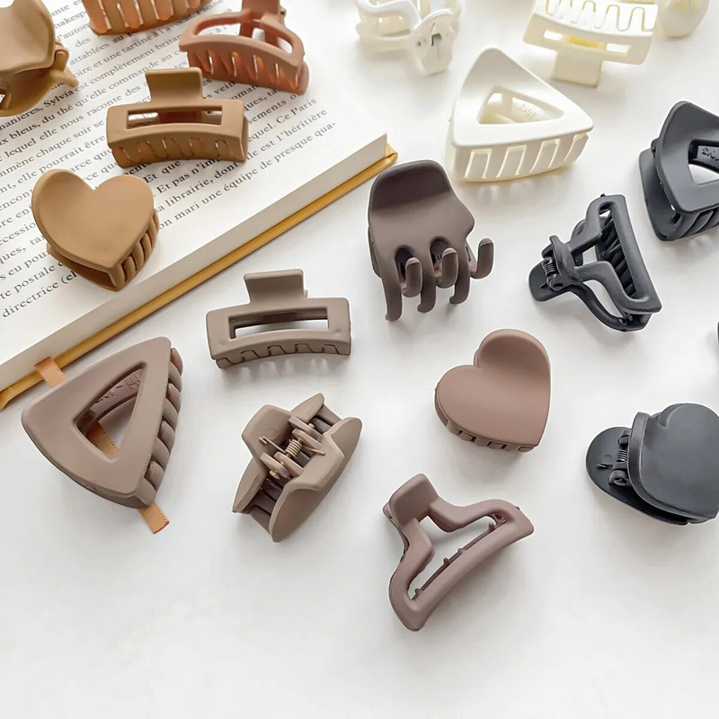 2024 New Fashion Small Love Geometry Μονόχρωμο κλιπ φουρκέτα Barrettes για γυναίκες Αξεσουάρ για κορίτσια Καλύμματα κεφαλής Hair Claw Χονδρική