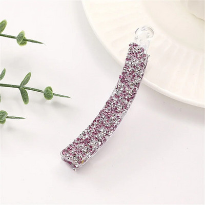 Divatos Crystal Banana Hajcsat Női Strasszos Hajtű Hajcsat Ajándék Banán Női Hajkapocs Hajkiegészítők