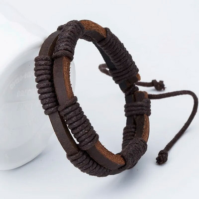 TYO New Fashion Anchor Leather Brățări pentru bărbați Brățari populare DIY Handmade Weave Charm Bratari Pulseras!