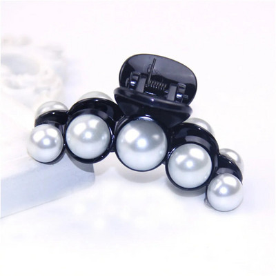 Retro Pearl hajkarmok csúszásmentes, erős, elegáns akril hajkapcsok női smink közepes, kis barrette rák hajformázó eszköz