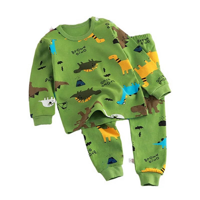 Haine pentru copii Seturi pentru copii Imbracaminte pentru copii baieti fete bumbac desene animate imbracaminte toamna iarna pantaloni lenjerie de dormit lenjerie intima 2buc