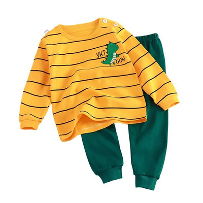 Haine pentru copii Seturi pentru copii Imbracaminte pentru copii baieti fete bumbac desene animate imbracaminte toamna iarna pantaloni lenjerie de dormit lenjerie intima 2buc